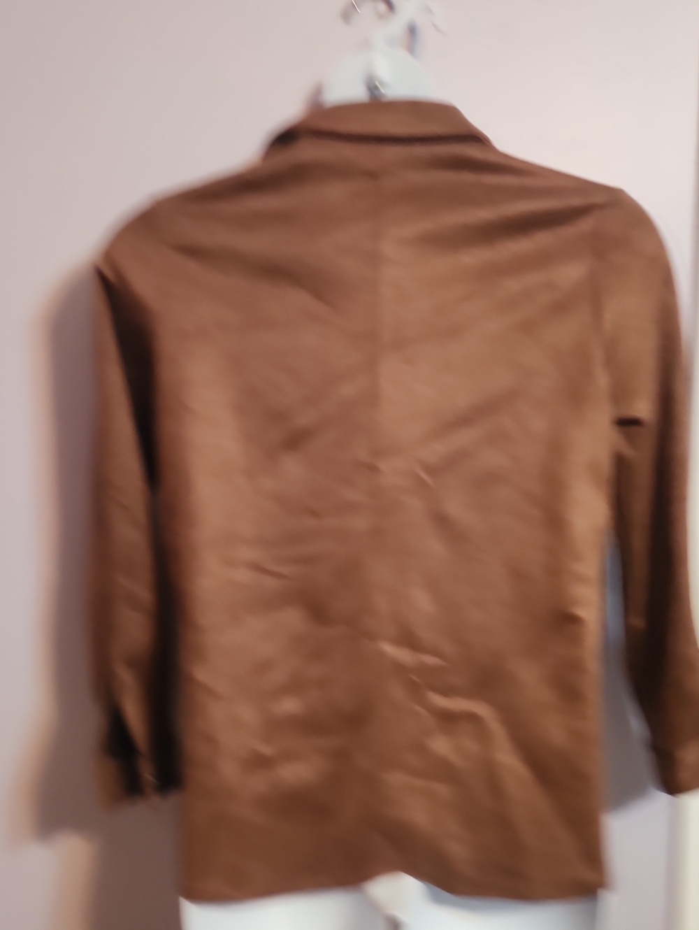 Brown Button-Front Jacket - Picture 2 of 7